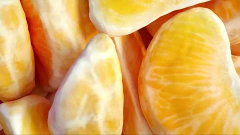 Slow Motion Shot of Oranges or Tangerines  Juicy Oranges  Flying Towards Camera  Stock-Footage 244787127
