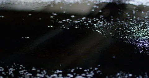 Slow motion shot of raindrops. Stock Footage 102928079
