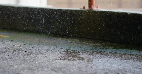 Slow motion shot of raindrops. Stock Footage 102928099