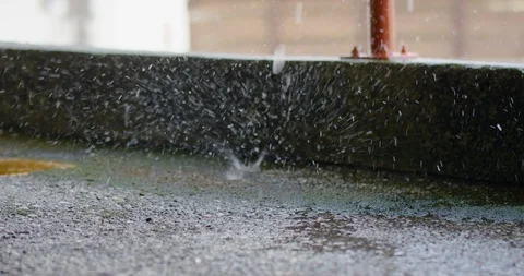 Slow motion shot of raindrops. Stock Footage 102928100