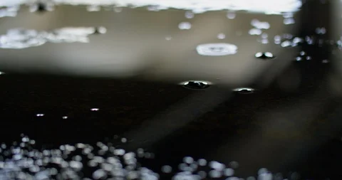 Slow motion shot of raindrops. Stock Footage 102928528