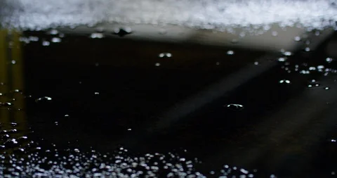 Slow motion shot of raindrops. Stock Footage 102928587