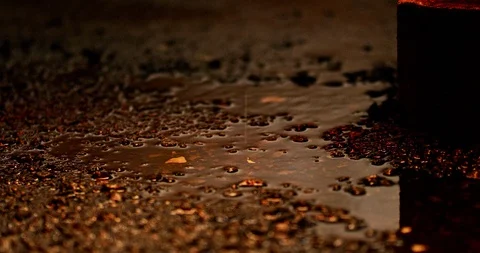 Slow motion shot of raindrops. Stock Footage 102928757