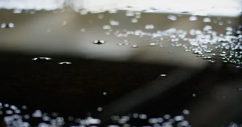 Slow motion shot of raindrops. Stock Footage 102928767