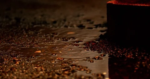 Slow motion shot of raindrops. Stock Footage 102928782