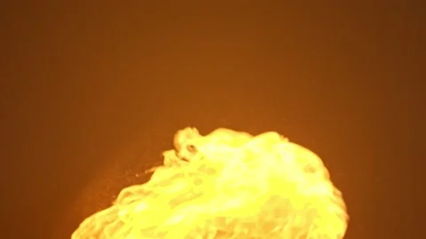 Slow Motion Shot of Red Chilli Peppers and Fire Explosion Stock Footage 139447319