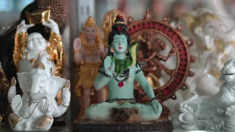 Slow Motion Shot of Religious Artifact Stock Footage 218219946