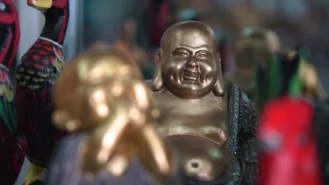 Slow Motion Shot of Religious Artifact Stock Footage 218219953