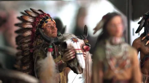 Slow Motion Shot of Religious Artifact Stock Footage 218220067