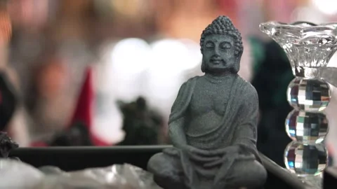 Slow Motion Shot of Religious Artifact Stock Footage 218220110