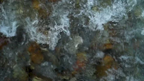 Slow motion shot of water fall splashes in hilly area of Pakistan. (16) Stock Footage 200757484
