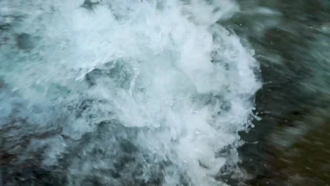Slow motion shot of water fall splashes in hilly area of Pakistan. (18) Stock Footage 200757620