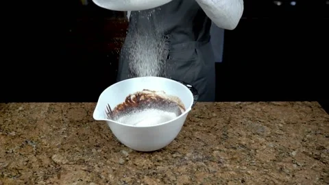 Slow motion sieving Stock Footage 150278223