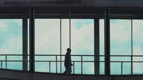 Slow motion silhouette Stock Footage 78190764