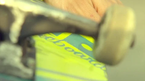 SLOW MOTION SKATEBOARD Stock Footage 75330274