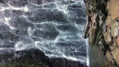 Slow Motion Of Small Waterfall Stock Footage 232913991