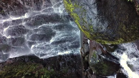 Slow Motion Of Small Waterfall Video stock 232914003