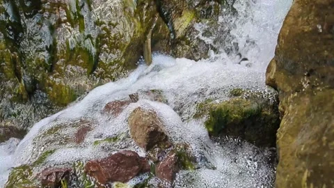 Slow Motion Small Waterfall Stock Footage 251218133
