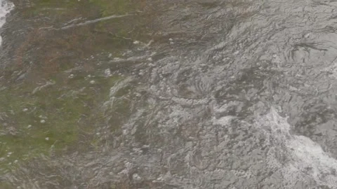 Slow Motion of Small Waterfall/Cascata Flowing Over Rocks in Paraty Stock Footage 320633610