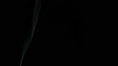 Slow motion smoke floating on black background Vidéo 220112704