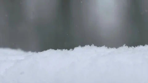 Slow Motion Of Snow Flakes Falling Snowy Winter Vídeos de archivo 347801792