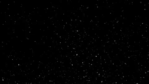 Slow motion Snow overlay black background, peaceful snowing in winter nature Stock Footage 264095580