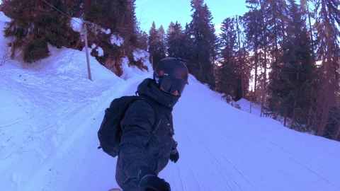 Slow motion snowboarding 库存影片 170451755