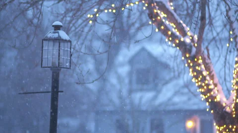 Slow Motion Snowfall 動画素材 34459758