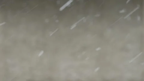 Slow motion of snowflakes, winter in the village Stock Footage 253781353