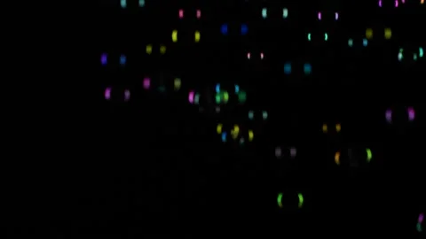 Slow motion of soap water bubbles texture flying over black abstract background Stock-Footage 179838998