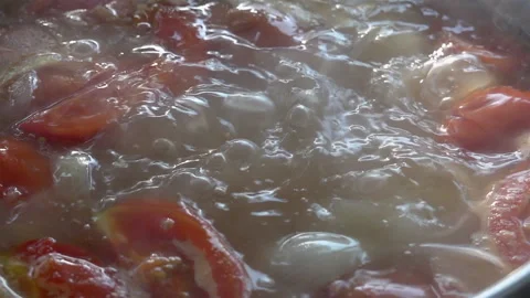 Slow motion of soup in a cauldron 스톡 동영상 192840497