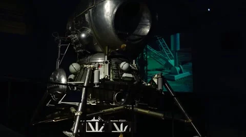 Slow motion. Spacecraft to work in open space. Stock Footage 68796278