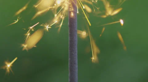 Slow Motion Sparkler 4 Stock Footage 25513502