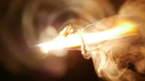 Slow Motion Sparkler Burning Stockbeeldmateriaal 39983573