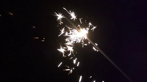 SLOW-MOTION Sparkler Clip#1 스톡 동영상 37537149