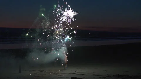 Slow Motion Sparkler Stock-Footage 165301568
