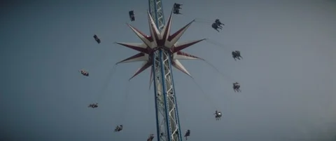 Slow Motion Star Ride Stock Footage 90551284