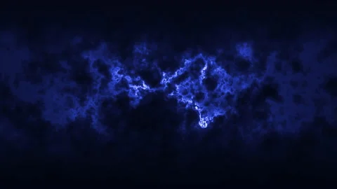 Slow Motion Strobing Lightning in Storm Clouds at Night Stock Footage 208781364