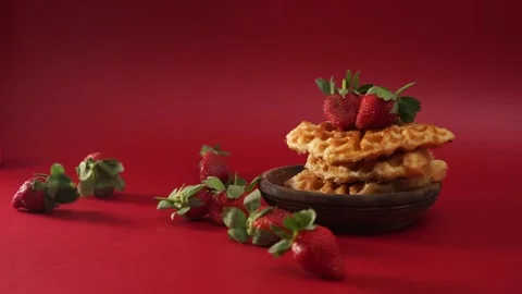 Slow motion strowberry Stock Footage 197140643