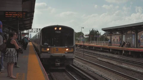 Slow Motion of the Subway Stock Footage 76969537