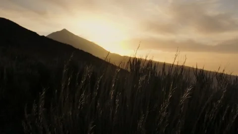 Slow motion of sunrise in the mountains Stock Footage 320131771