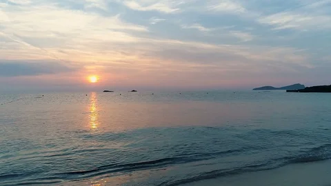 Slow motion sunset Stock Footage 94038572