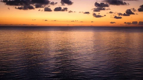 Slow motion Sunset over the sea Stock Footage 105490429