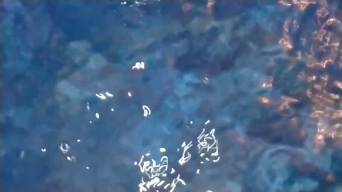 Slow motion surface boiling water Stock Footage 285833331