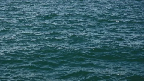 Slow motion the surface of the water is rippling Stock Footage 84763262