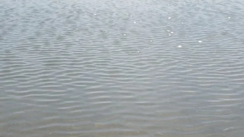 Slow motion surface of wavy river flow close-up HD footage Stock Footage 69085532