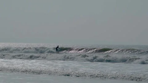 Slow Motion Surfer Stock Footage 197767501