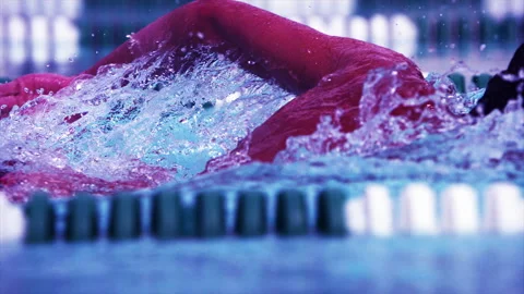 Slow Motion Swimmer Stock Footage 279897247
