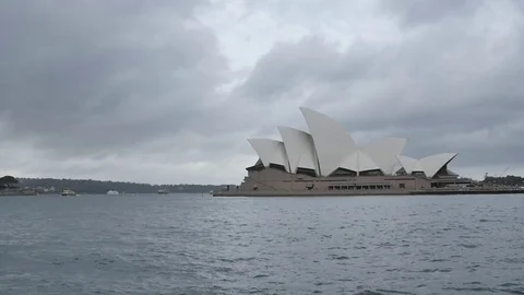 Slow Motion - Sydney Opera House Stock Footage 81282595