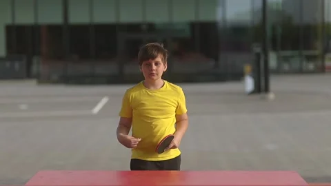 Slow Motion Table Tennis Action Stock Footage 336274588